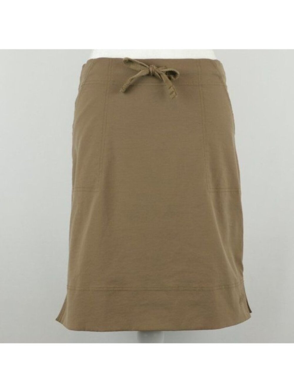 Cloudveil Women's Size 4 Tan Pull On Stretch Casual Above Knee Pencil Skirt